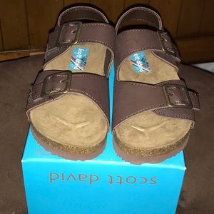 Scott David Lil Jack brown sandals